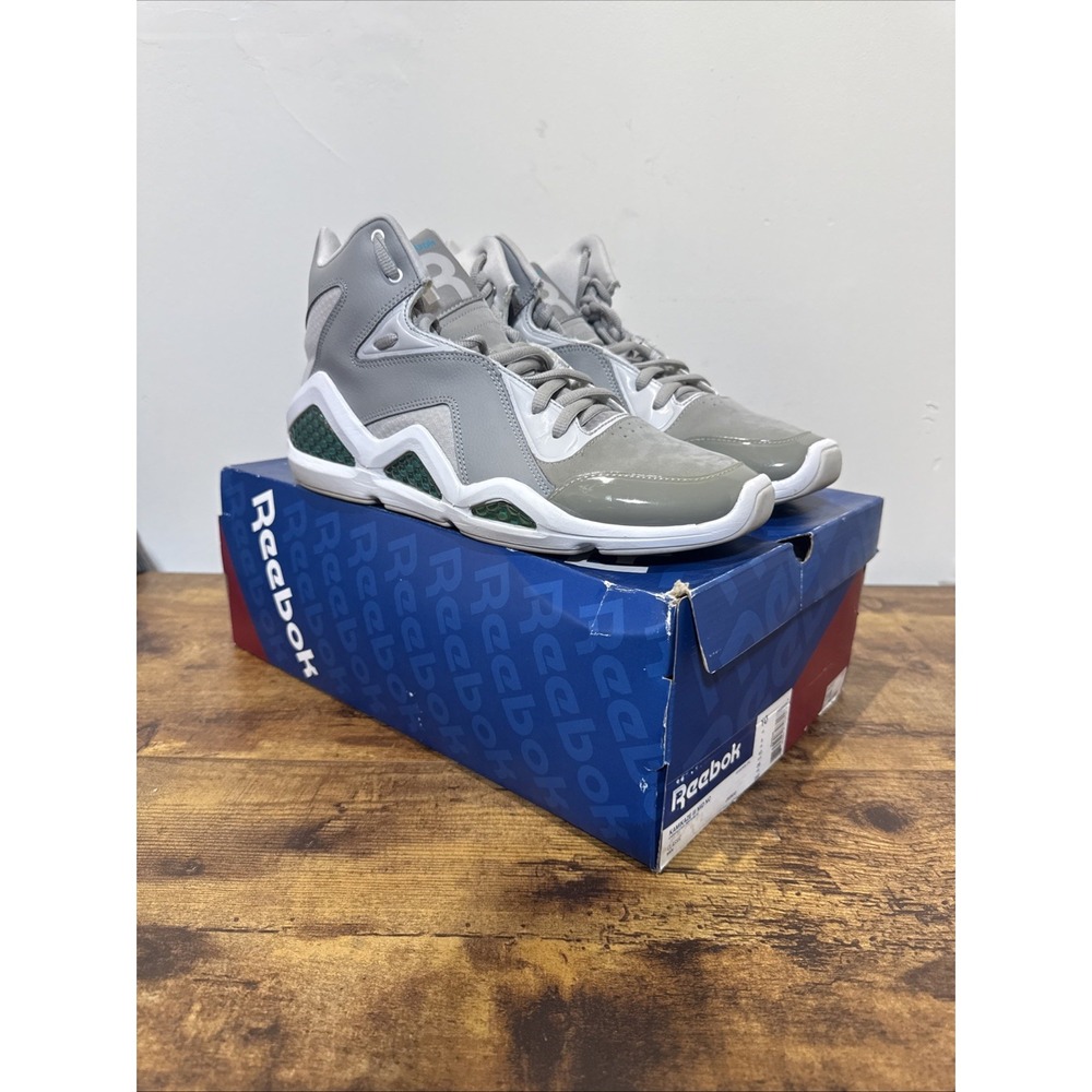 Reebok Kamikaze 3 III Mid Grey Carbon Steel Size 10 Sneakers Shoes w/ Box J82833